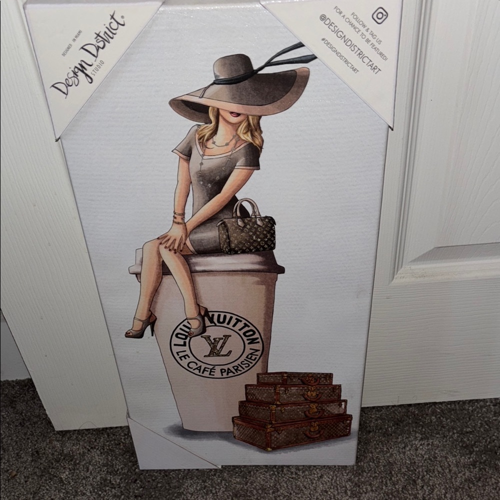 Chic Fashion Illustration Canvas